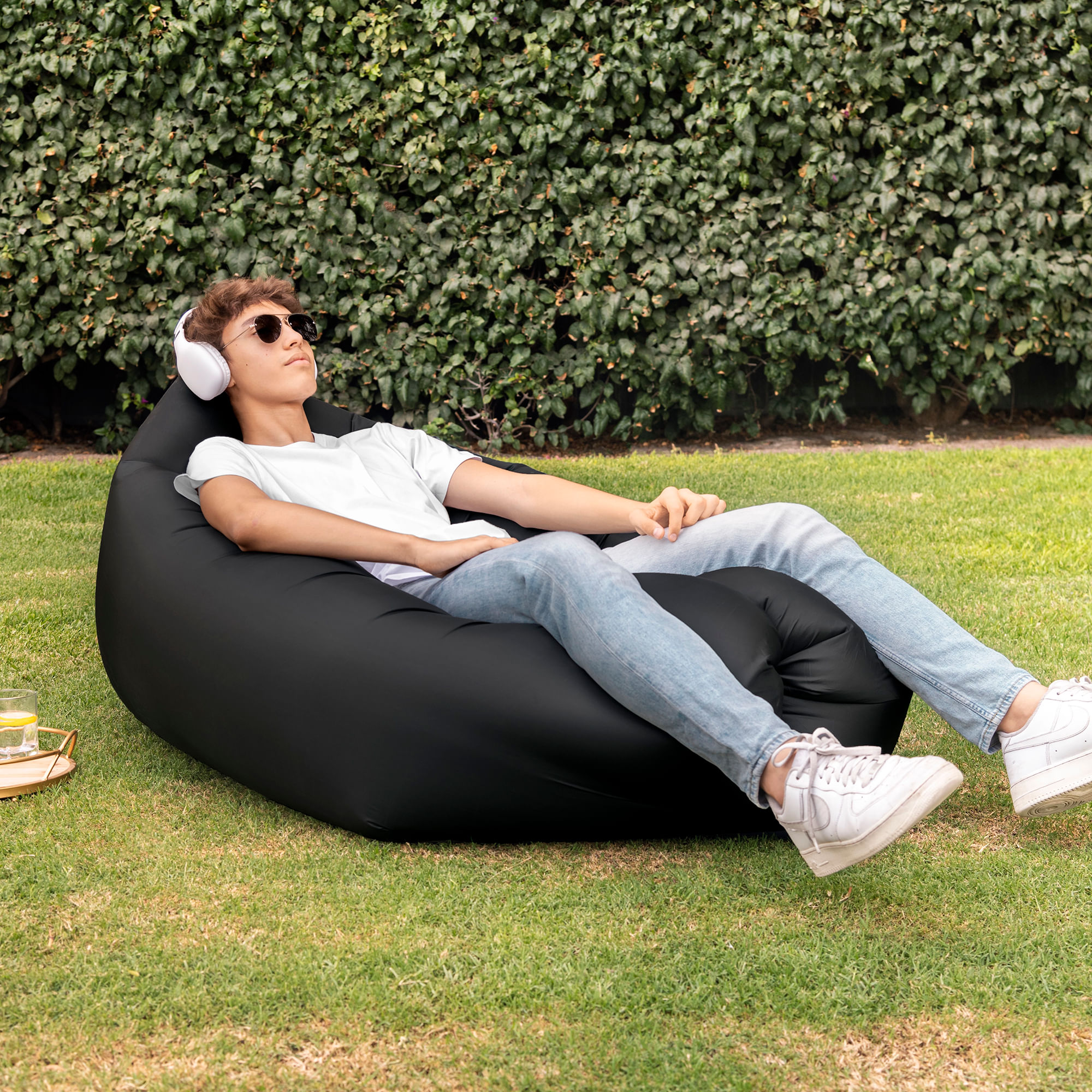 PUFF INFLABLE NEGRO - Mi Vianney